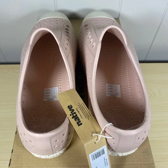 NEW IN BOX Native Jefferson Sugarlite Mens 11 Chameleon Pink Bone White Shoes - Picture 4 of 11